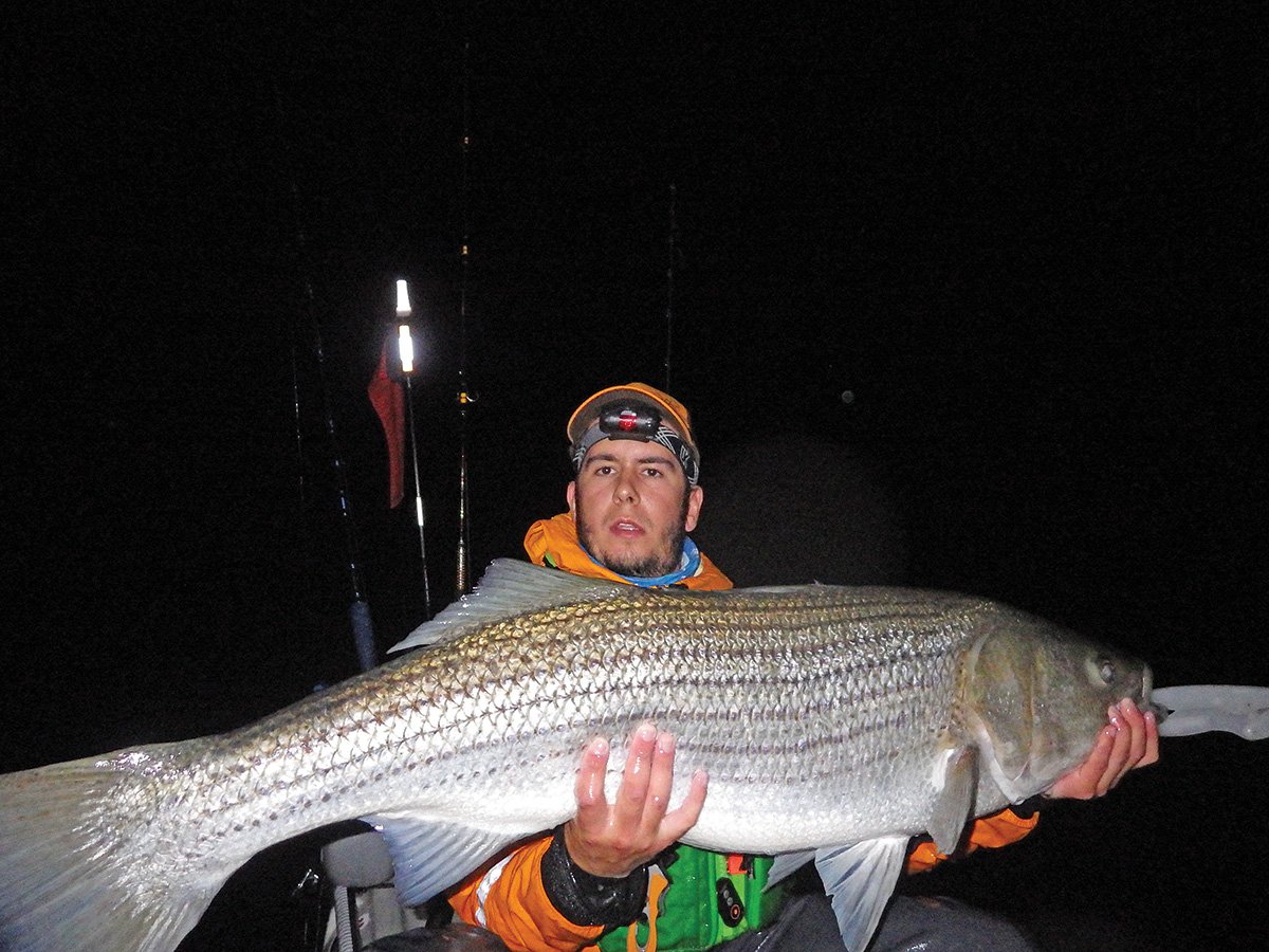 Kayak Stripers: Troll an Eel - The Fisherman