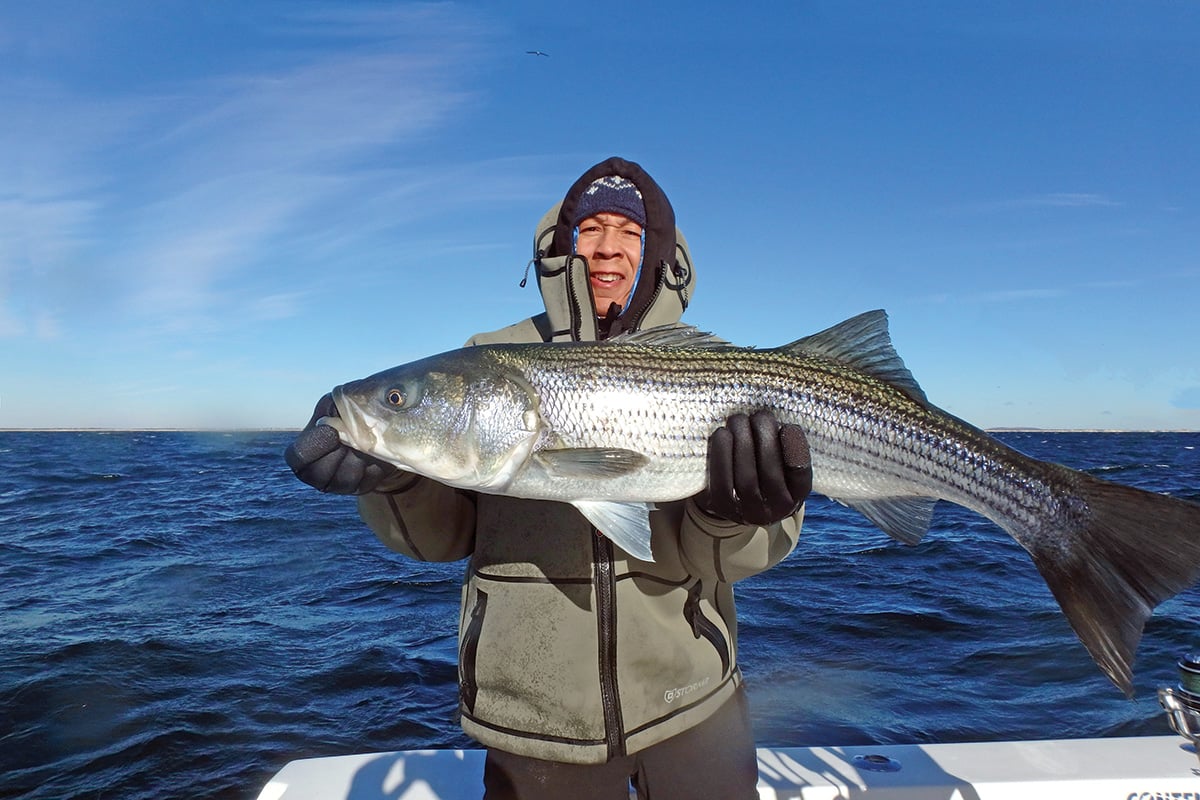 2017 11 Fire Island Stripers Catch