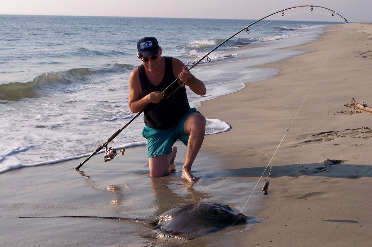 Fighting Big Fish From the Sand - The Fisherman