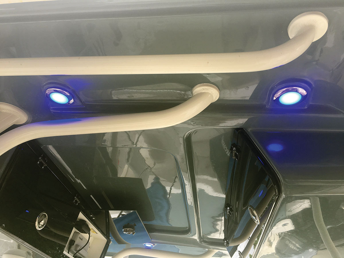 2018 7 Led Lighting Upgrades 263CC Under Hardtop Blue LED Down Lights On