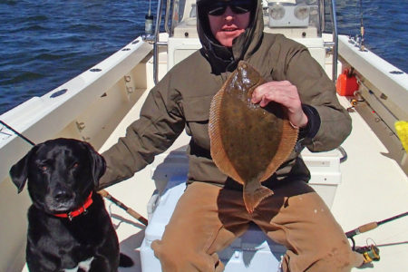 2019 2 Winter Flounder Prep With Dog
