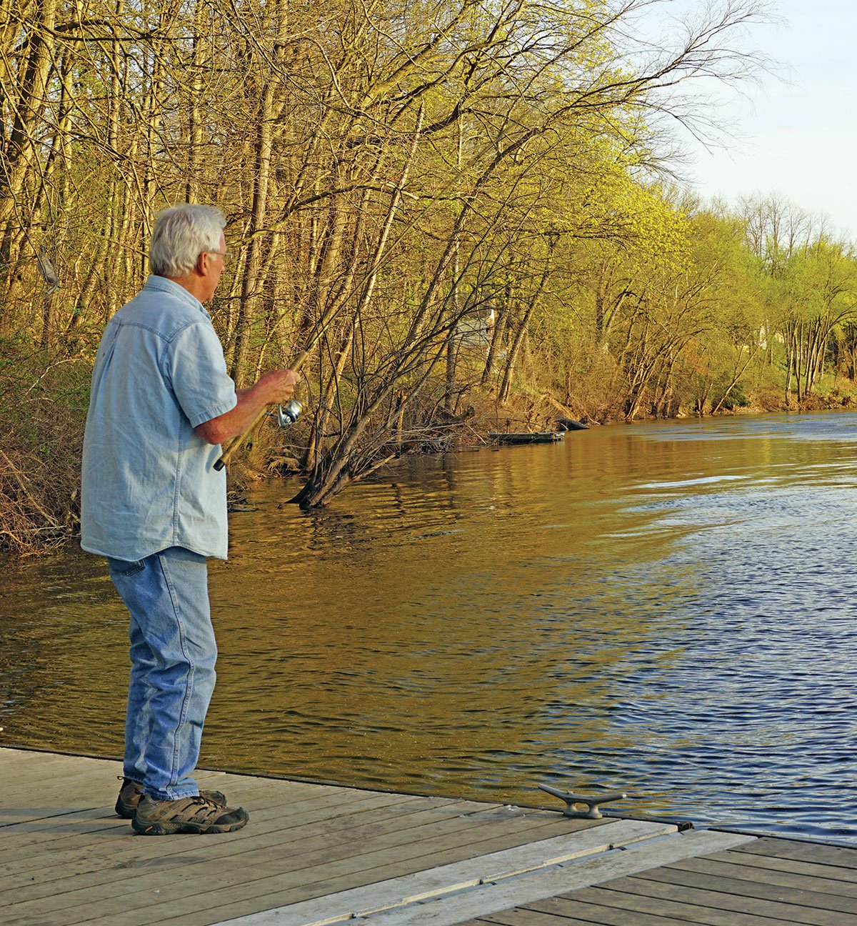 2019 3 Wading For Delaware Shad DOCK FISHING