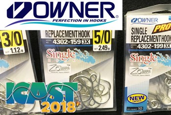 THE FISHERMAN'S ICAST 2018 NEW PRODUCT SHOWCASE - OWNER INLINE HOOKS - The  Fisherman