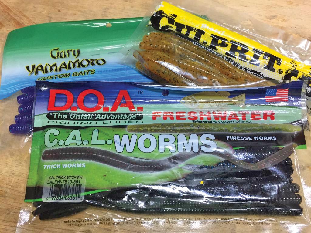popular freshwater soft-plastic worm collection