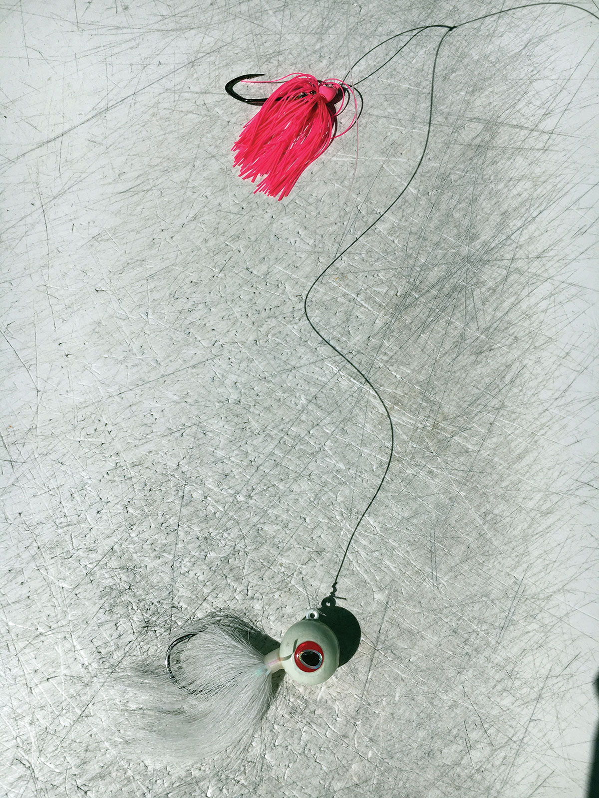 Bucktail and teaser rig