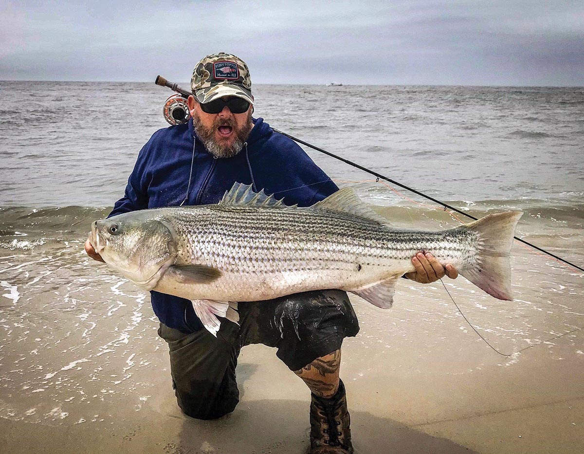 Keith Allonardo caught and released this trophy striper