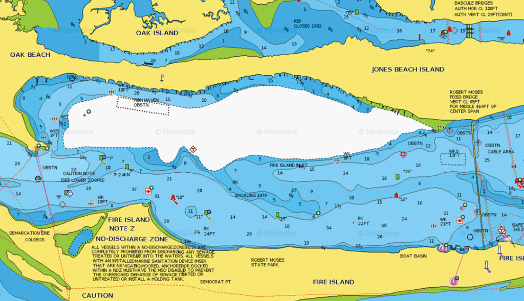 Map of OAK BEACH Shoreline