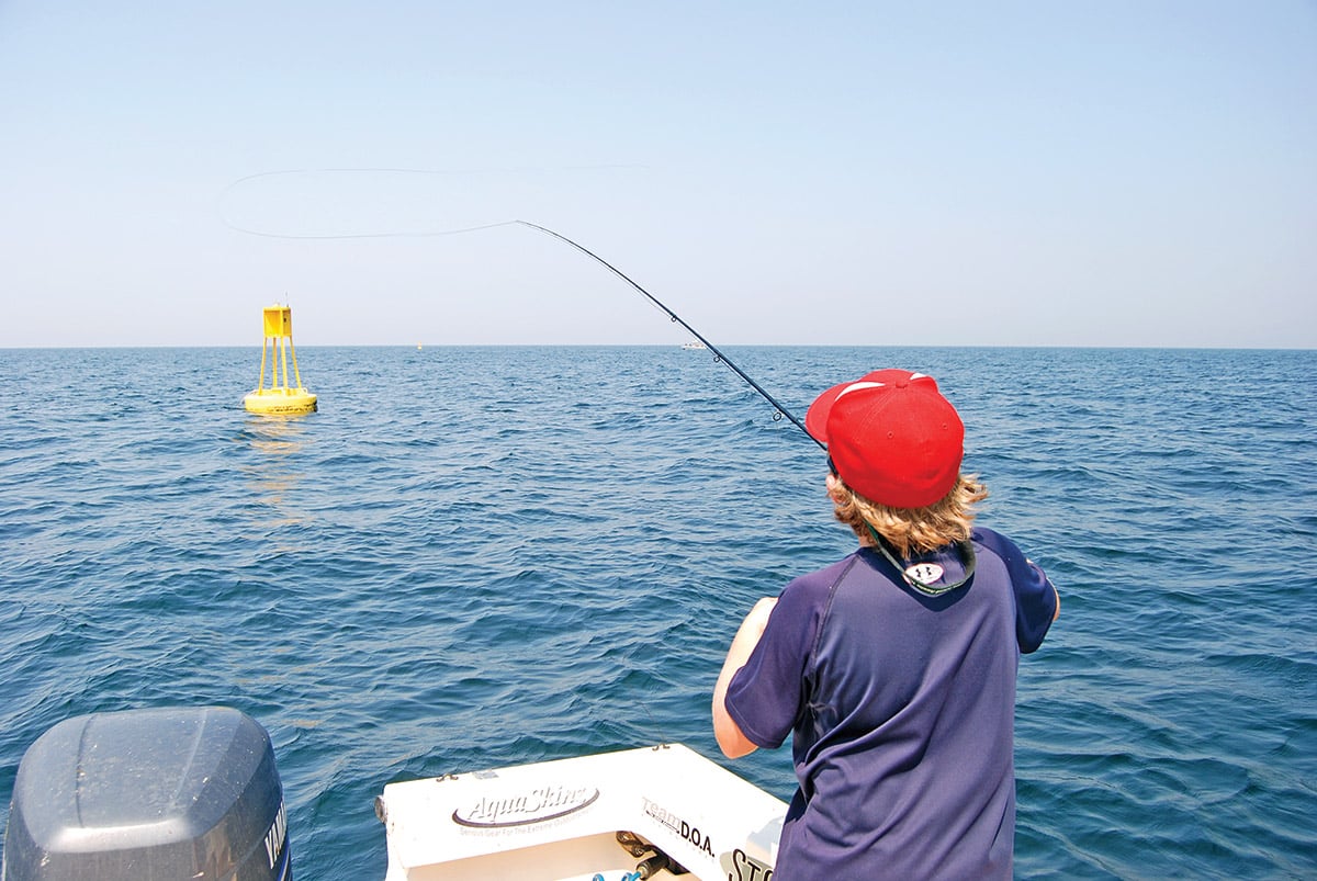 Buoys and lobster pots make ideal structures for trying a few casts at mahi or dolphinfish.