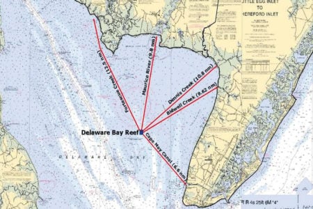 DELAWARE BAY REEF map