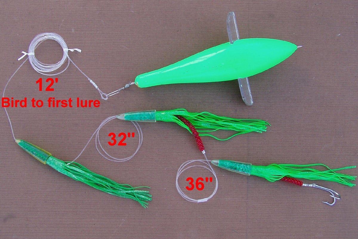 How to rig a bird with triple green machines.