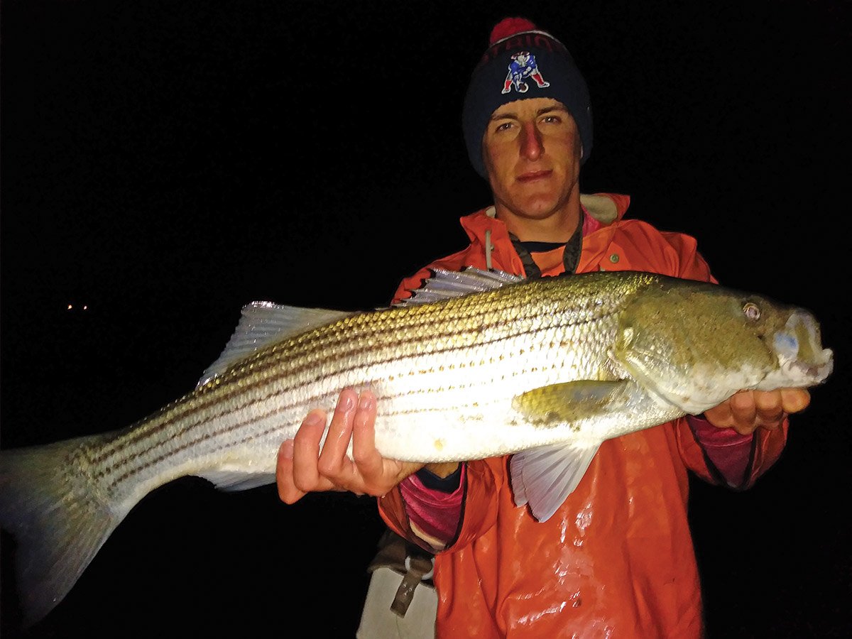 Where you find consistent peanut bunker action by day, often times larger bass will roll in after the sun sets.