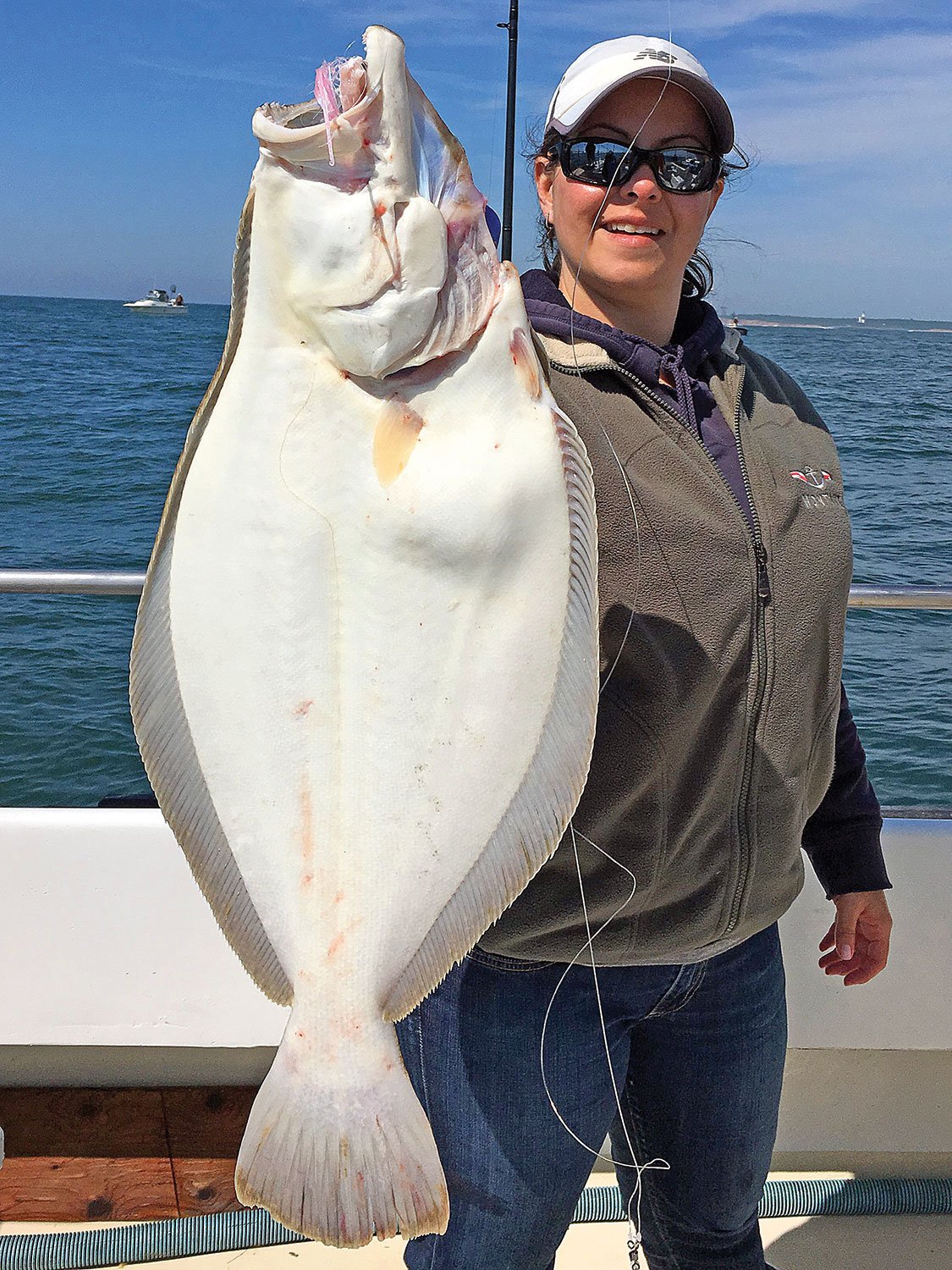 This doormat succumbed to a large strip bait.