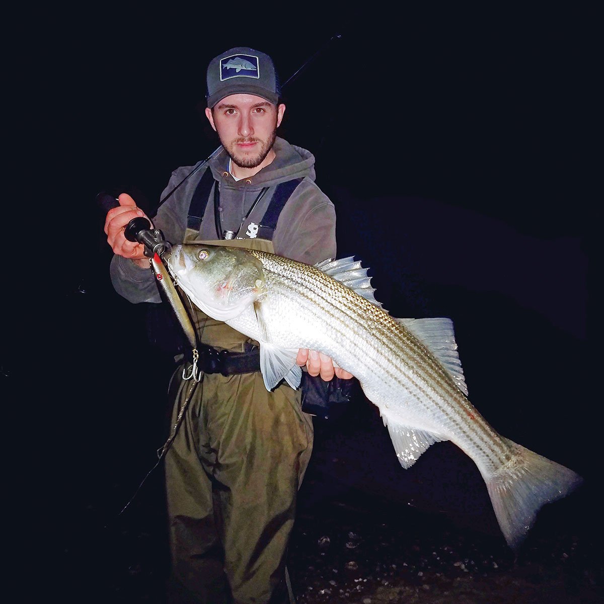 Matt Broderick with a nice striper