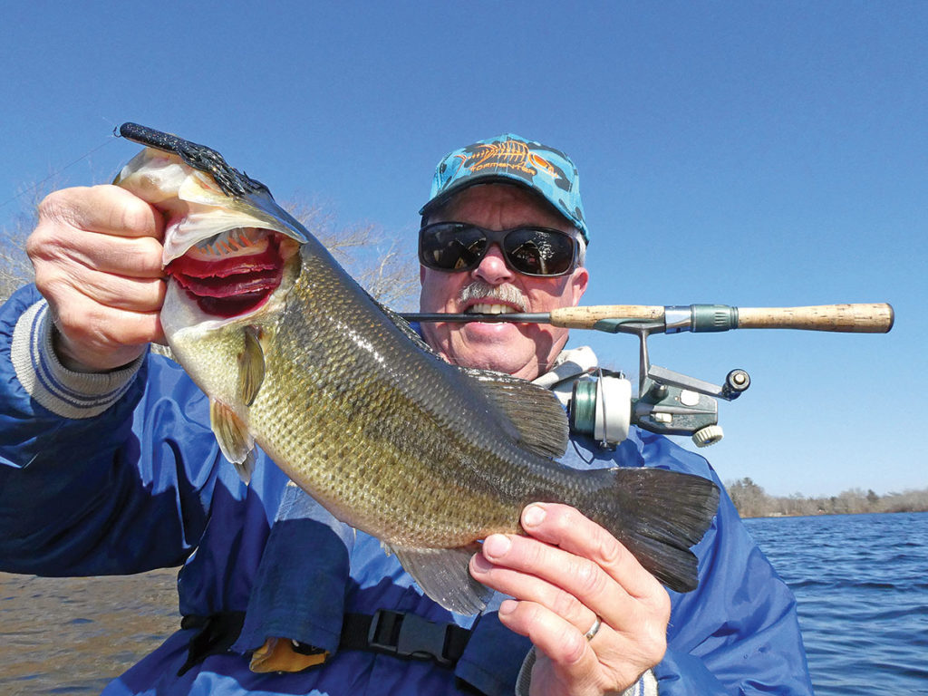 Eric Fieldstadt had this fat bass last winter from an East End lake.