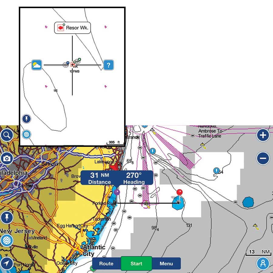 Images courtesy of Navionics and the Navionics Boating app. 