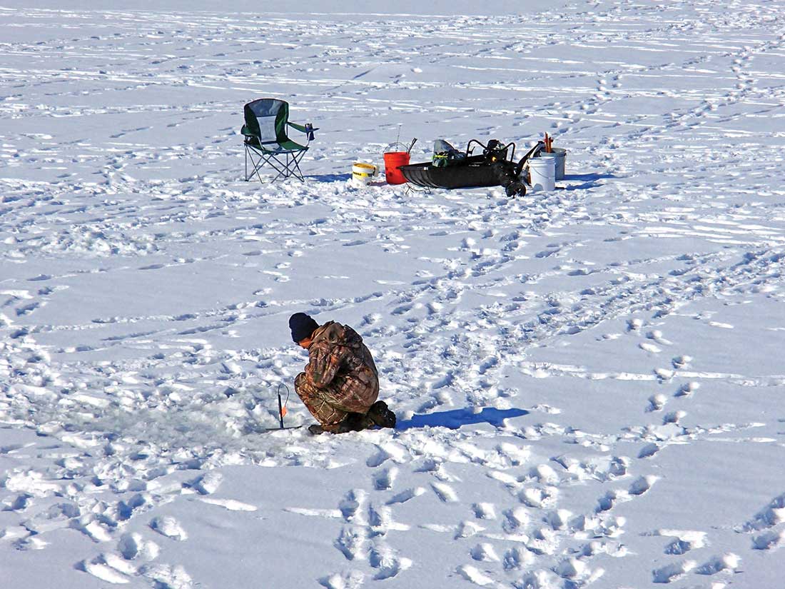 The only thing stopping hardcore anglers from hitting the ice this month, could be the ice itself. Be prepared for a deep freeze so you’re ready to target the monsters beneath the ice. 