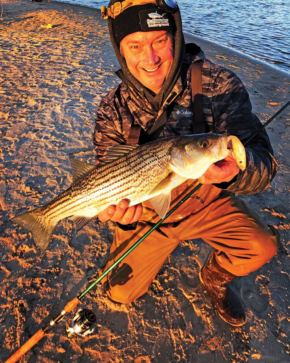 While early season stripers are typically slow to feed