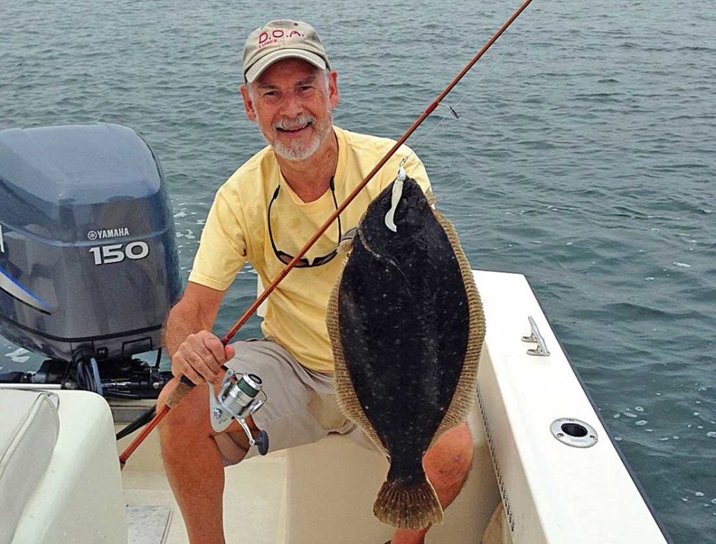 The author fooled this dinner-size fluke
