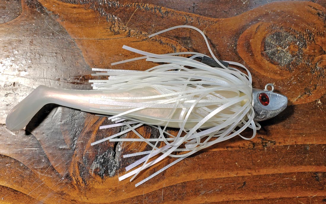 Al Gag's 6-inch skirted Whip-It fish