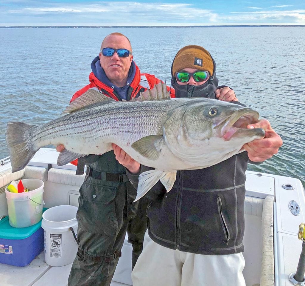Chuck Many saw nearly 1,500 stripers released from his boat