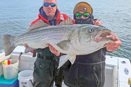 Chuck Many saw nearly 1,500 stripers released from his boat