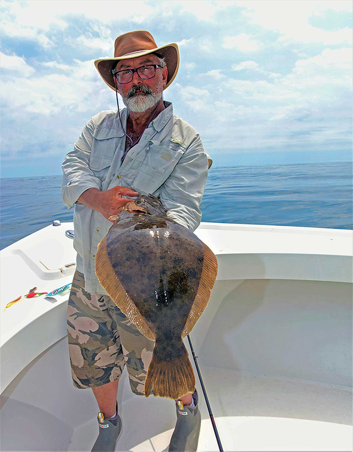 Savio Mizzi with a 12-pound doormat