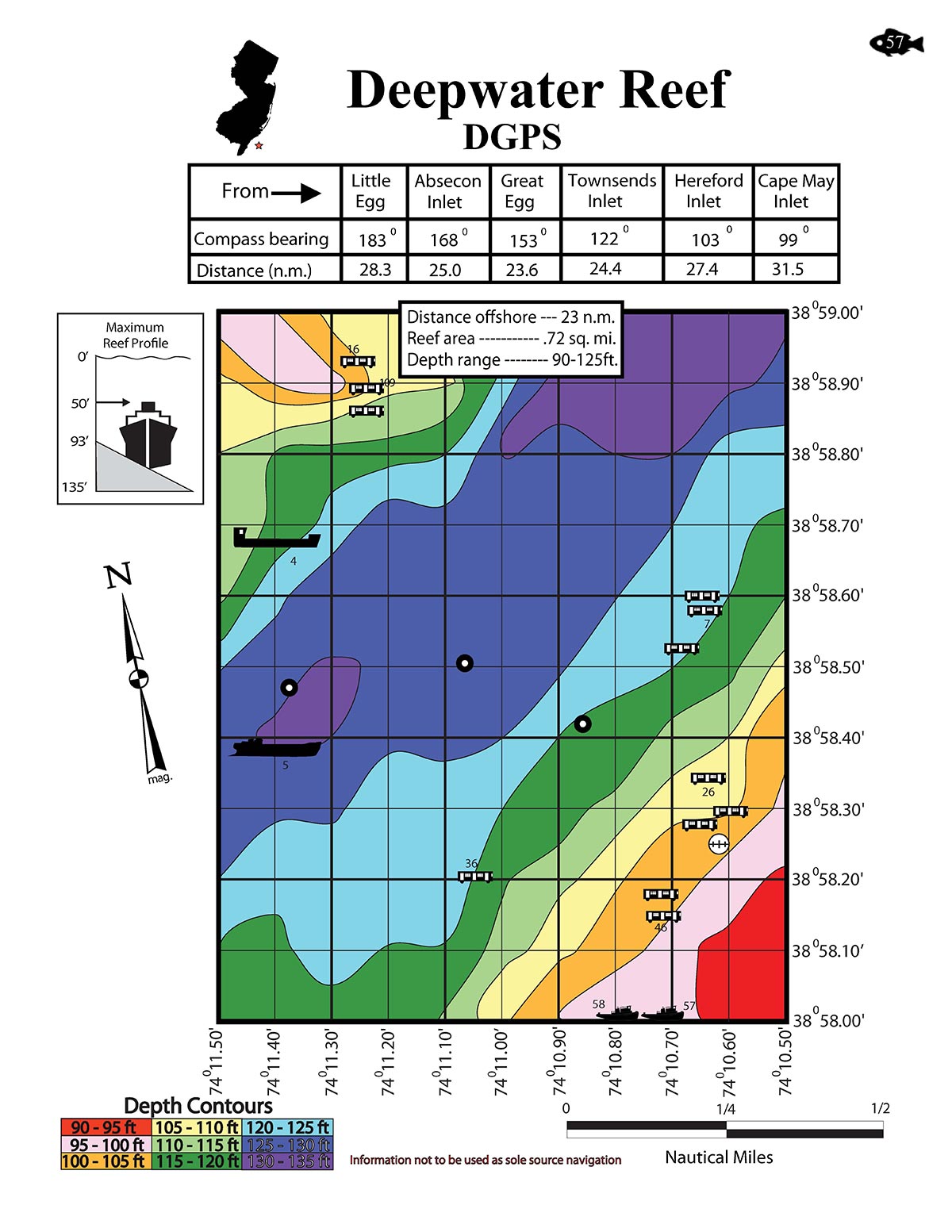 New Jersey Division of Fish & Wildlife’s official reef guide