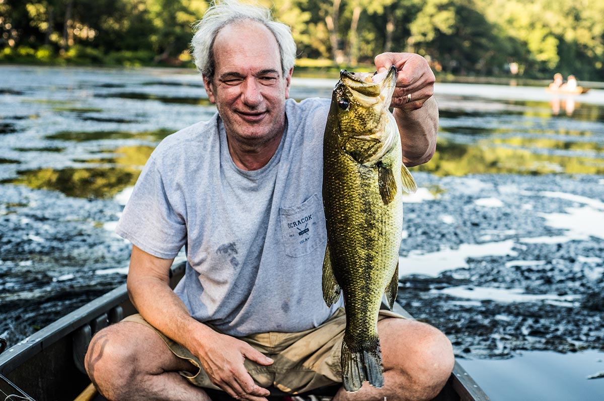 The author caught this largemouth 