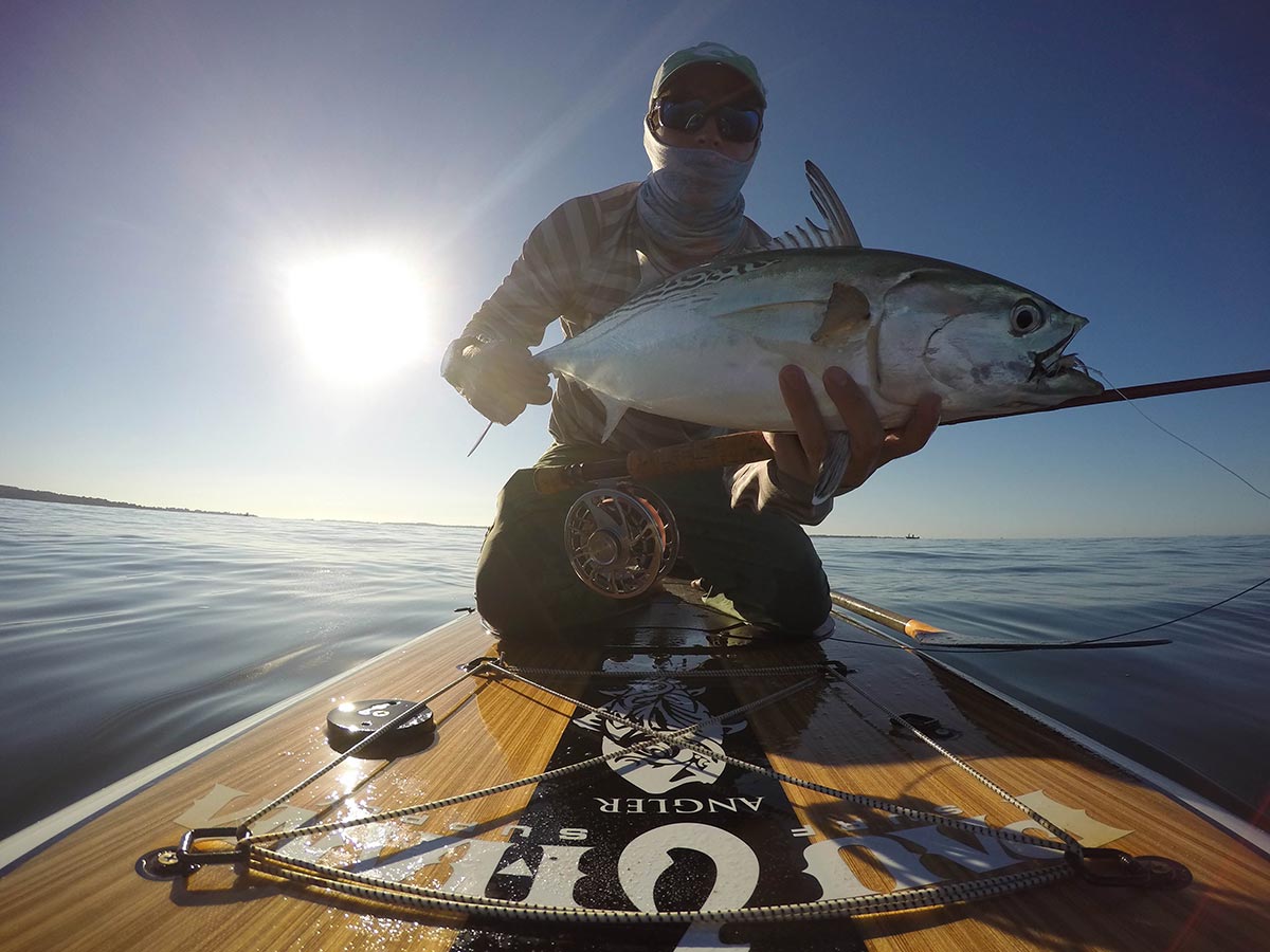 Fishing from a SUP is a great way to social distance and the rewards can be great.