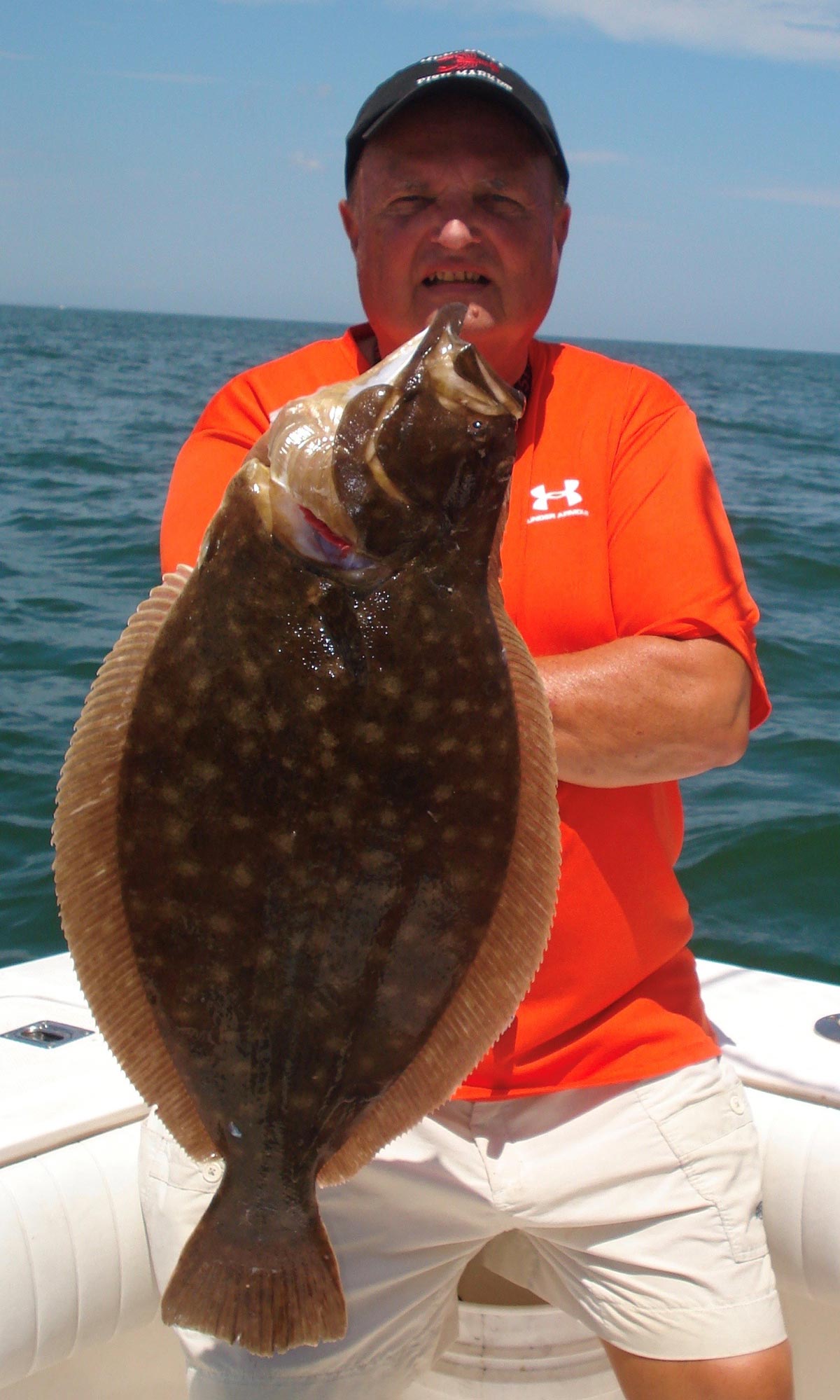 Often, the biggest fluke of the day may turn out to be the one that hit the deadsticked bait. 