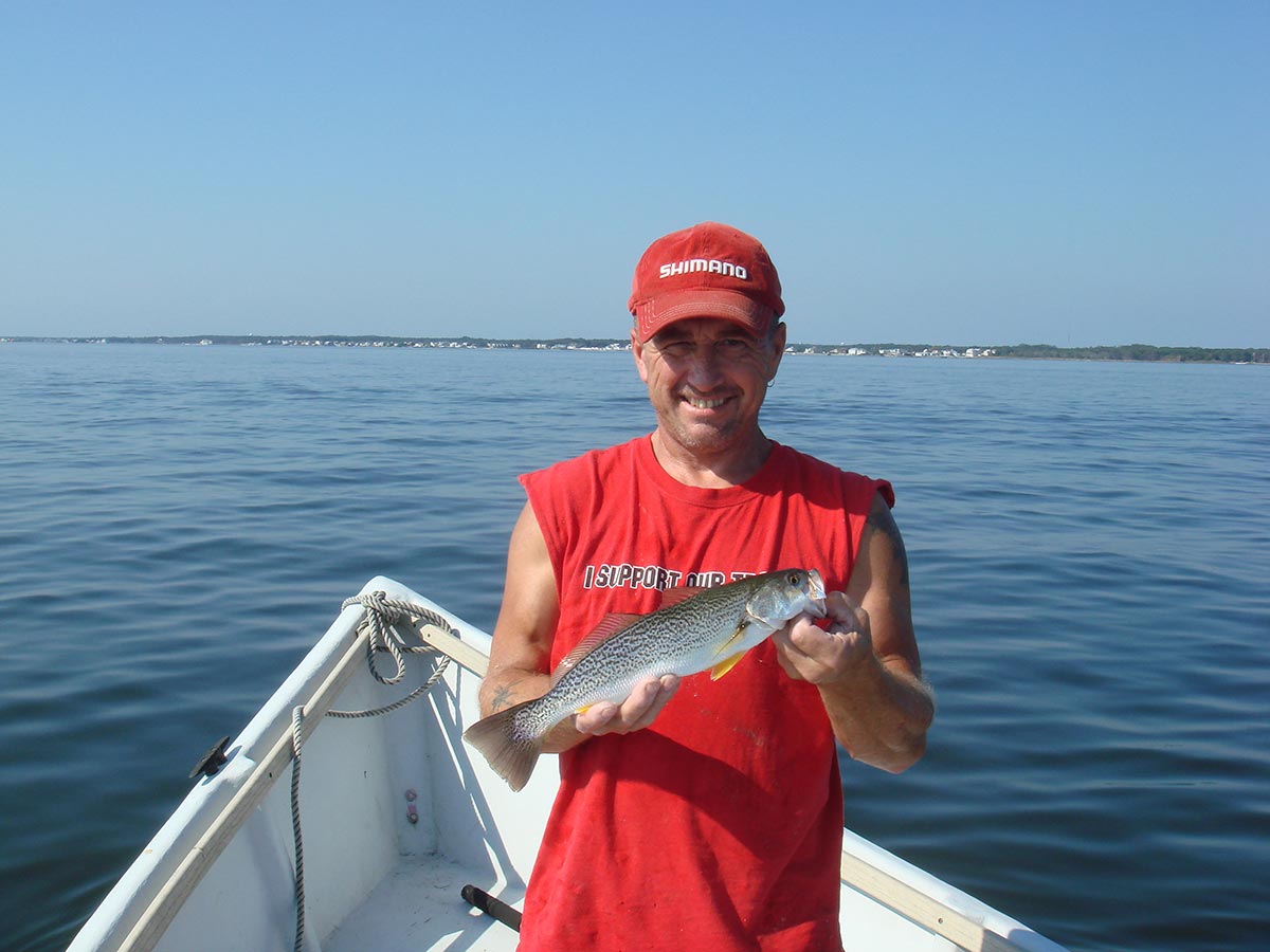 With a minimal one weakfish per person limit, not a lot of anglers target weakfish any longer, but chumming is a good way of reminding you that the spikes are there.
