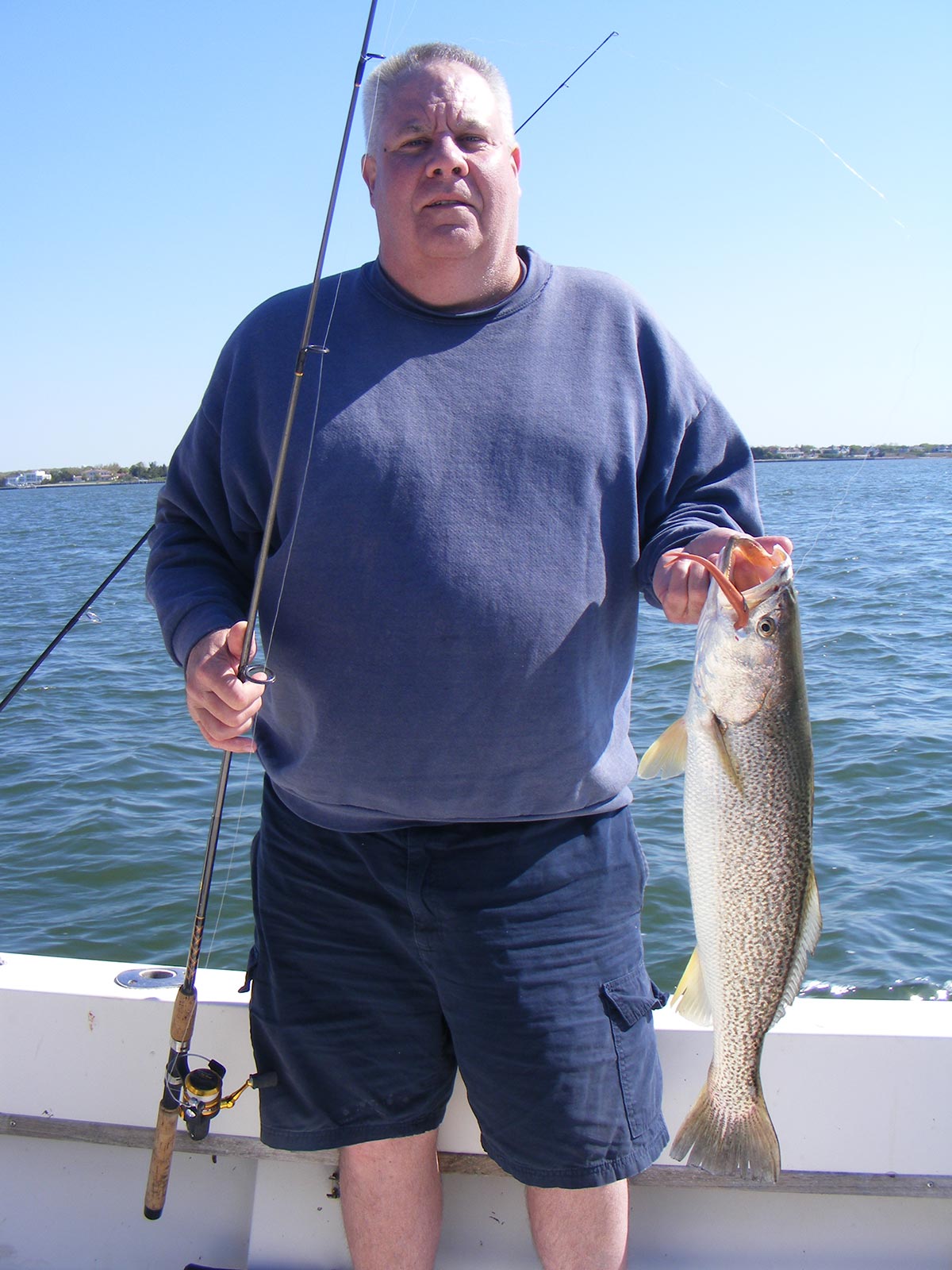 Soft plastics will take their share of summer weakfish. Most fish will range from 1 to 3 pounds, but fish from 5 to 8 pounds are caught every summer.