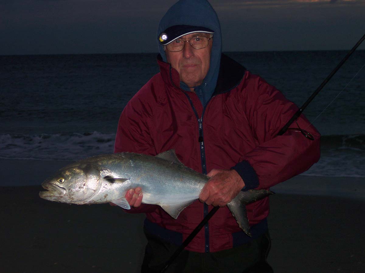 Ed Riley landed this October bluefish
