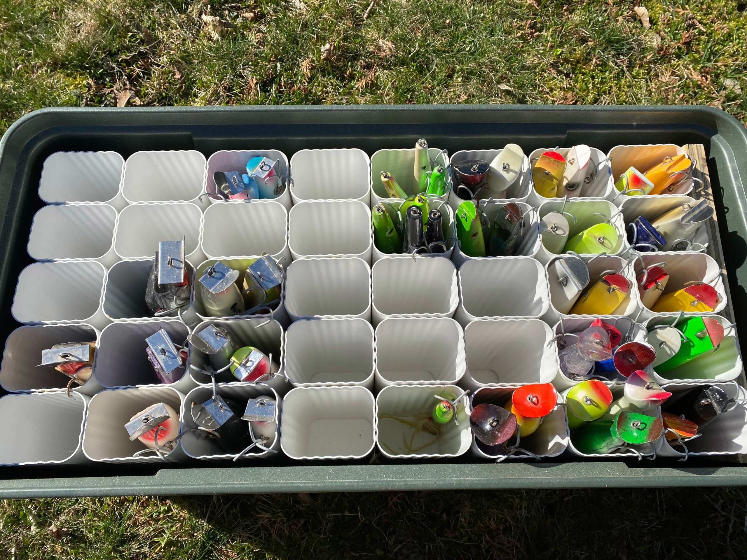 Building a plug storage bin 