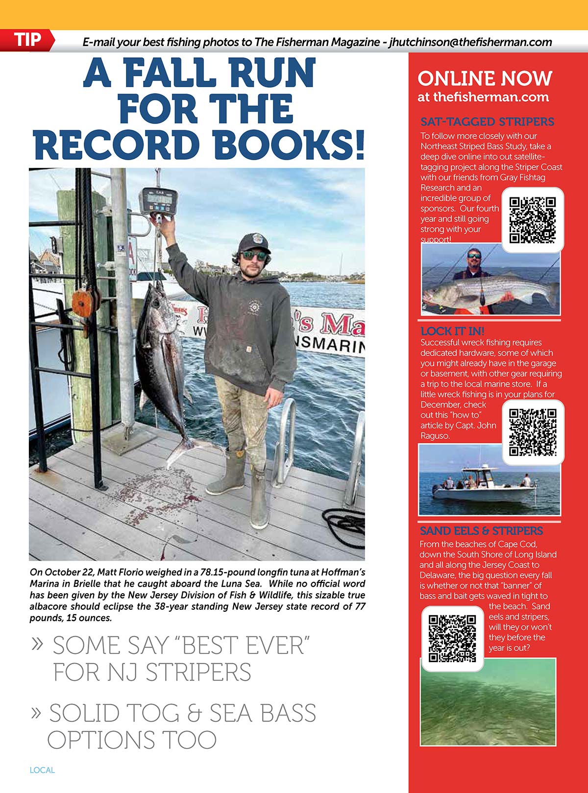 NJ Certifies New Record Tuna The Fisherman