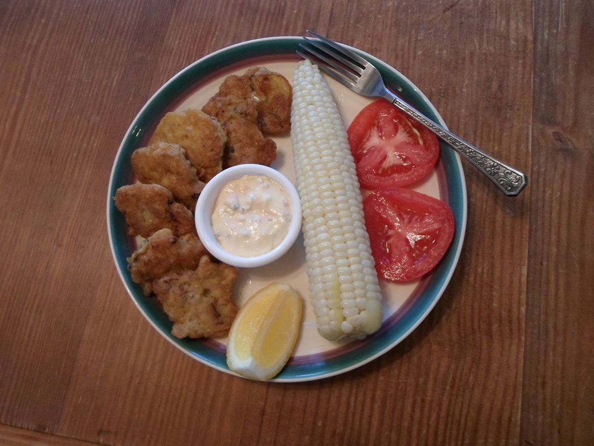 AUNT MABEL’S CLAM FRITTERS